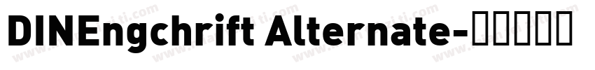 DINEngchrift Alternate字体转换